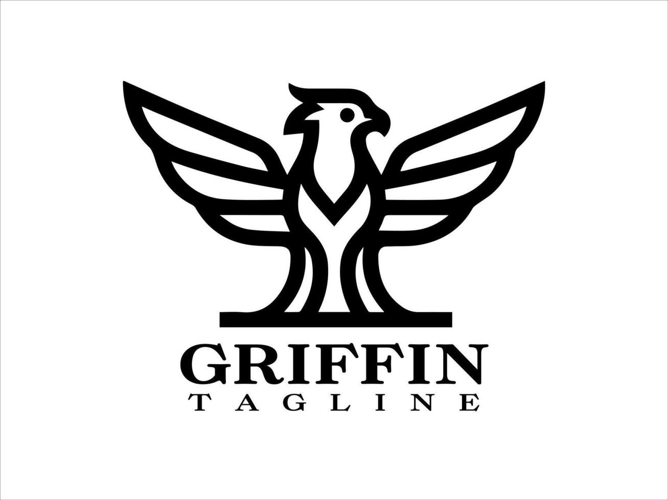 Griffin Logo Design Template vector