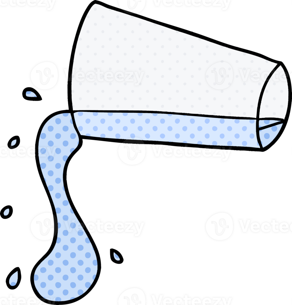 cartoon cool drink of water png