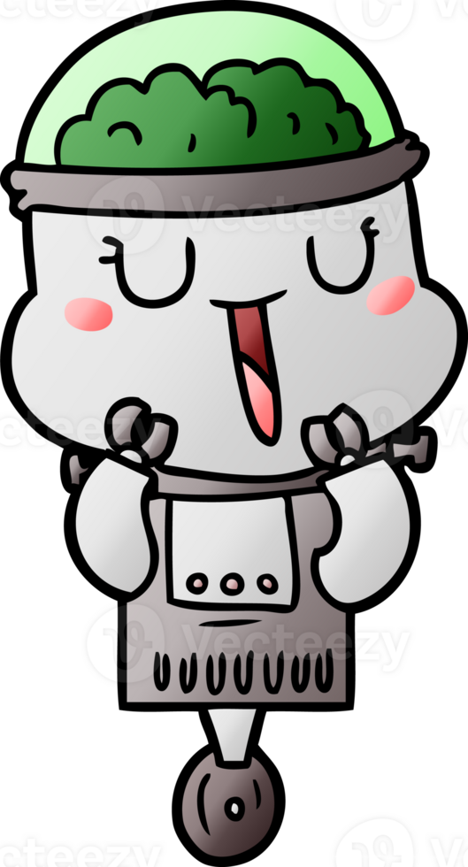 happy cartoon robot png