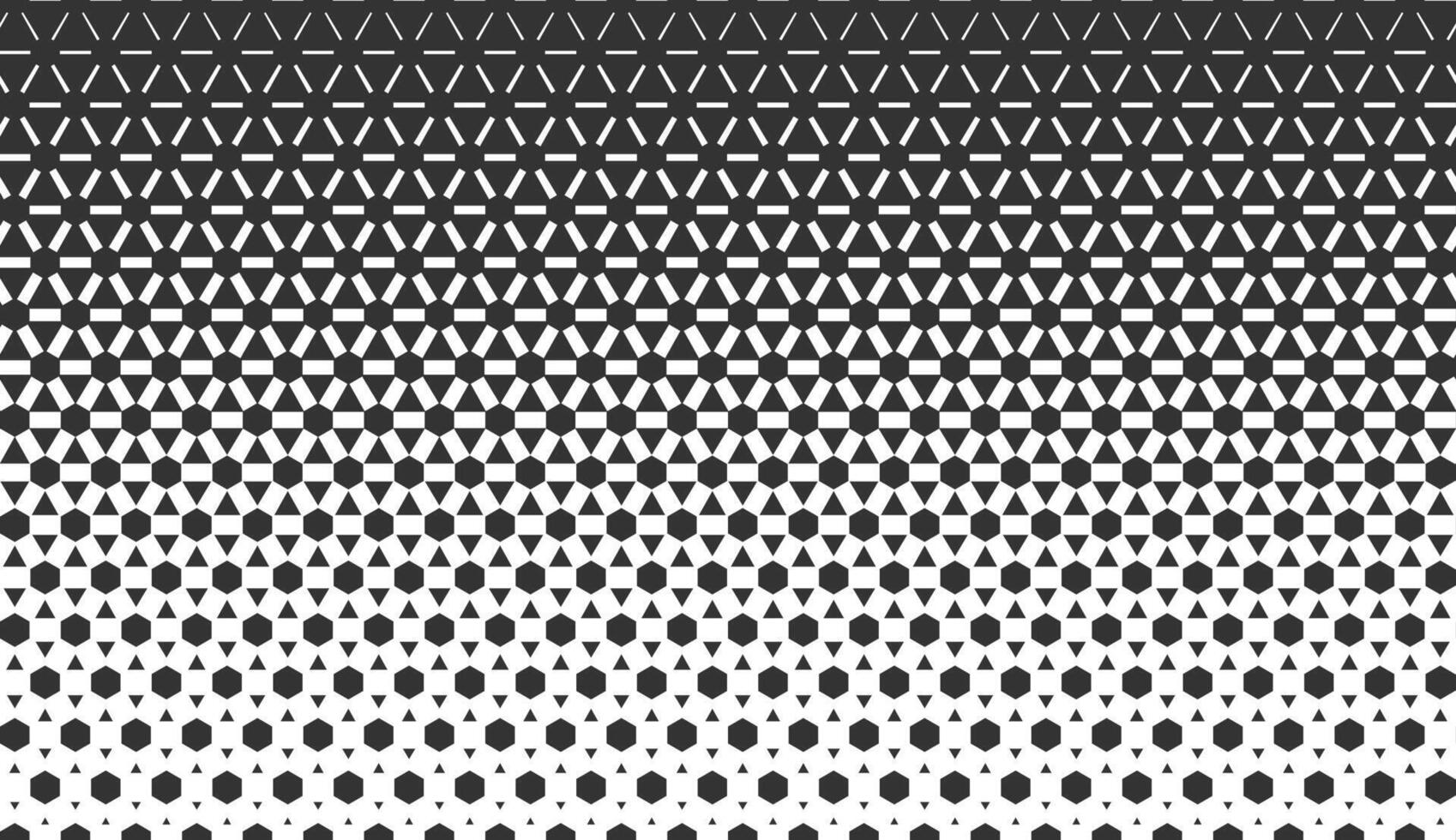 monochrome seamless pattern. Repeating geometric background with polygon, triangle, gradient. Texture for web site backdrop, wallpaper, textile, fabric. Simple shapes vector