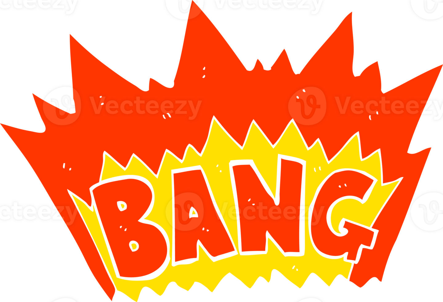 flat color illustration of explosion png