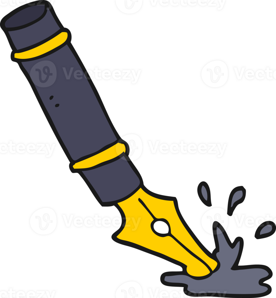 cartoon fountain pen png