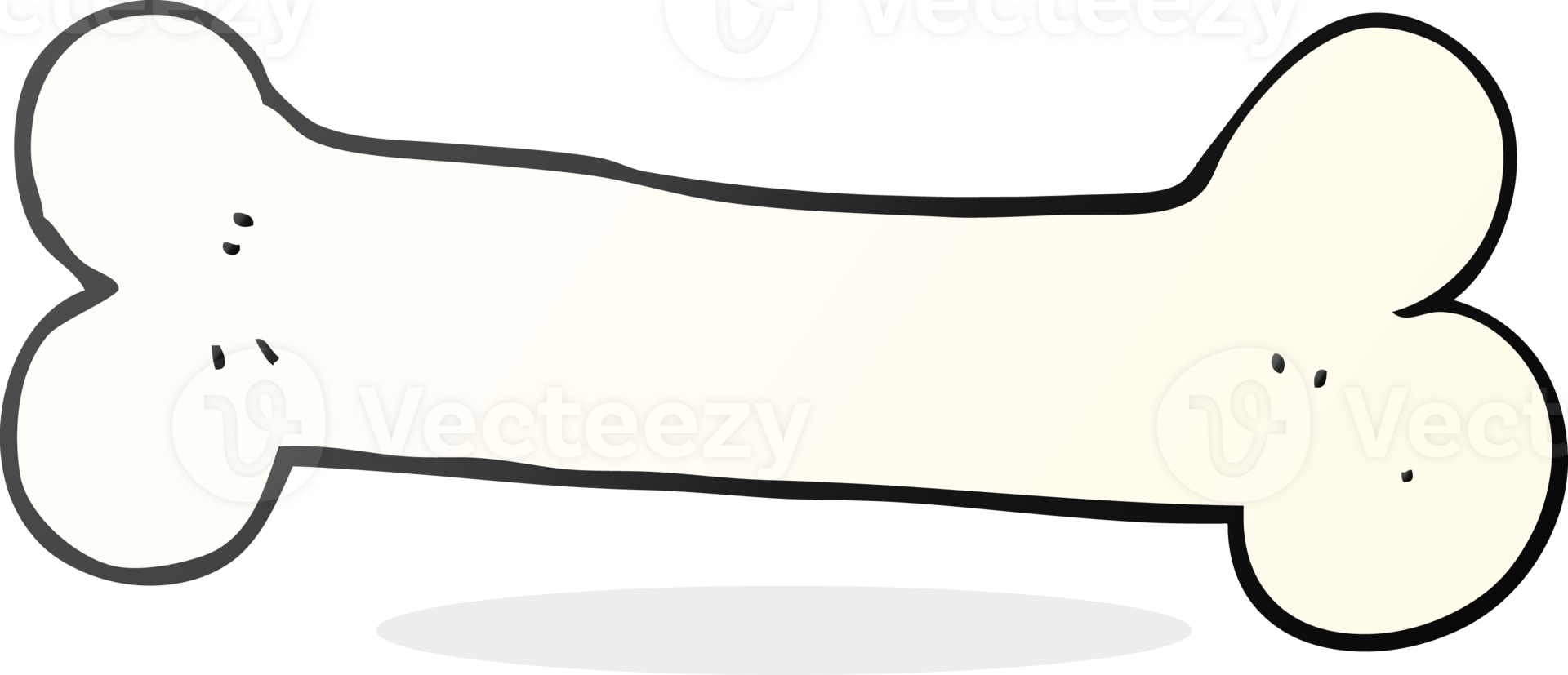 hand drawn cartoon bone png