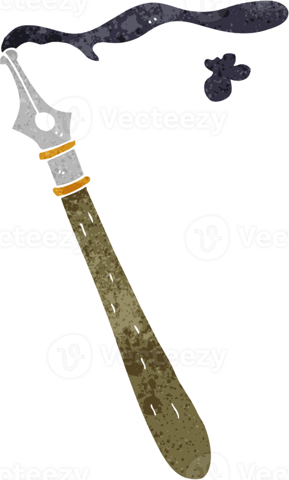 cartoon fountain pen png