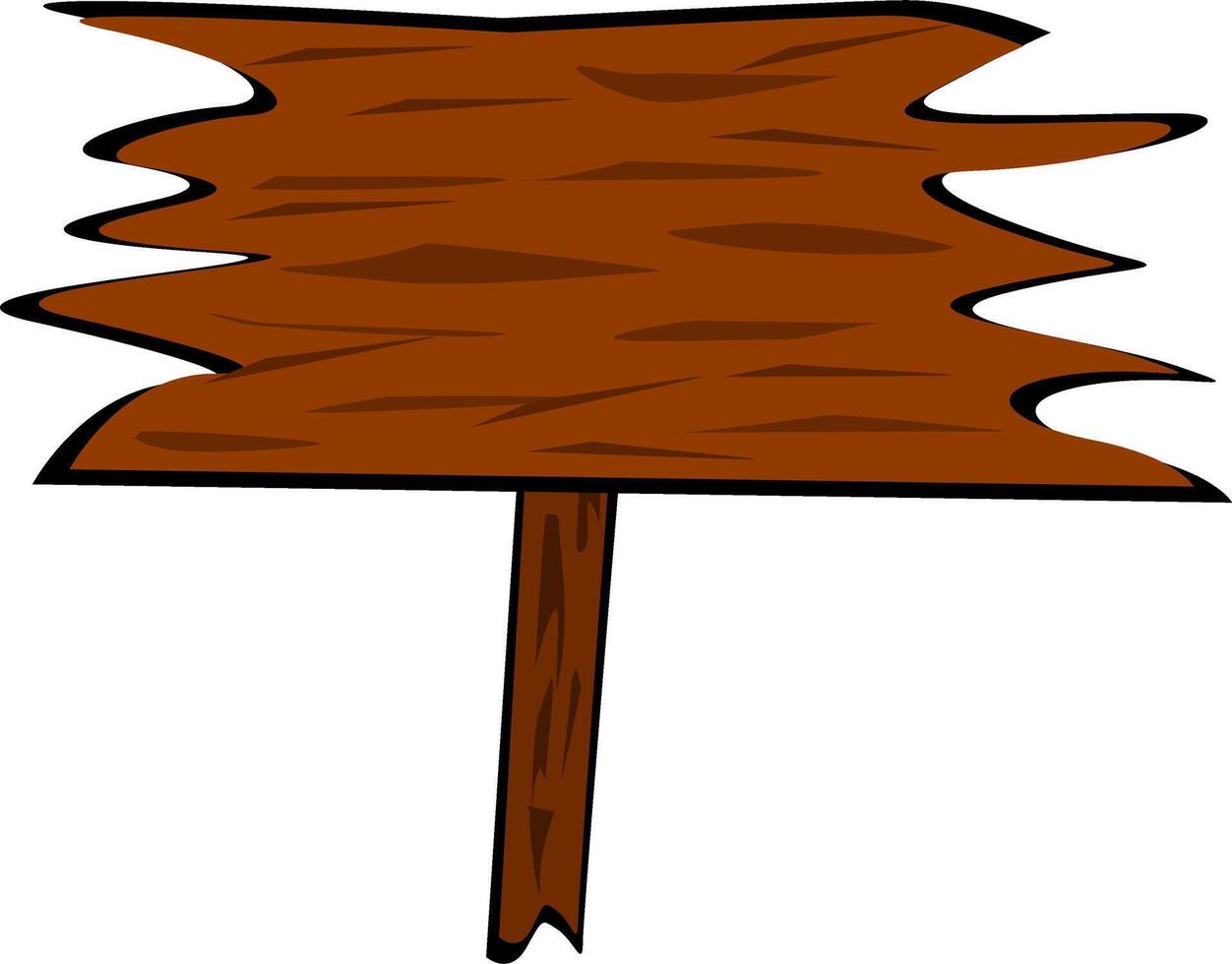 Wood Banner Board vector