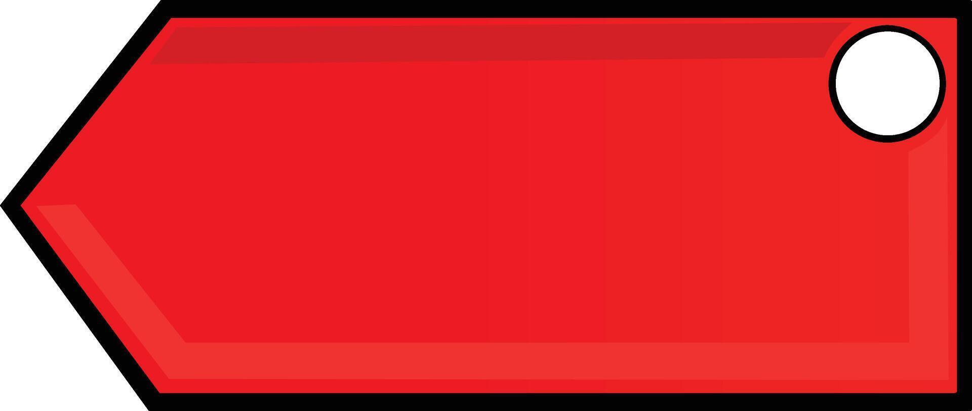 Red Color Discount Template vector