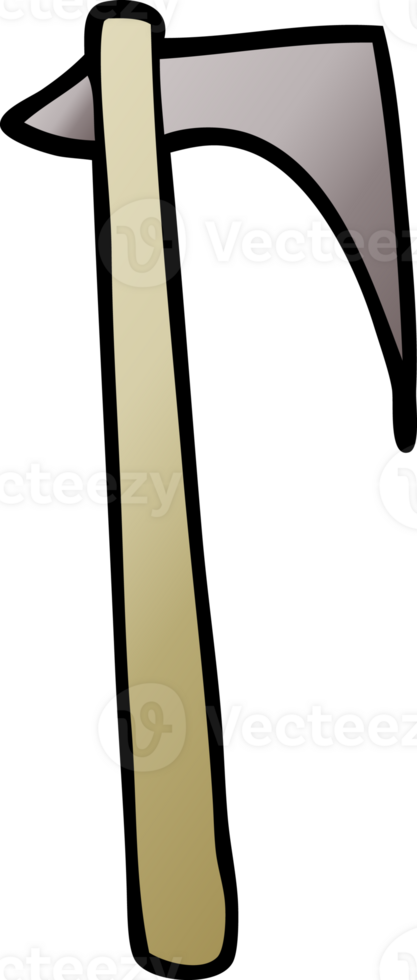 cartoon doodle sharp axe png