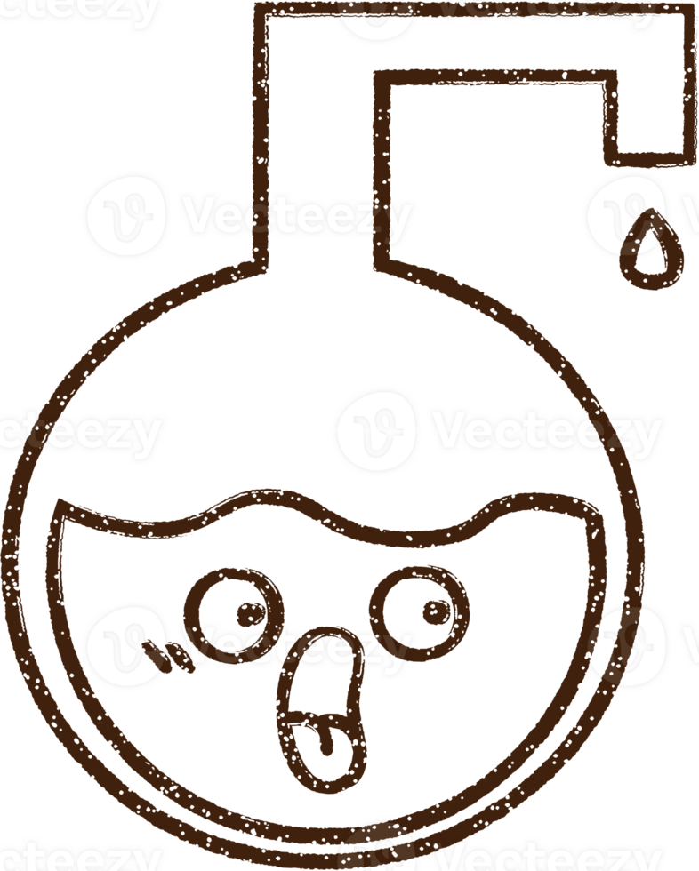 Science Experiment Charcoal Drawing png