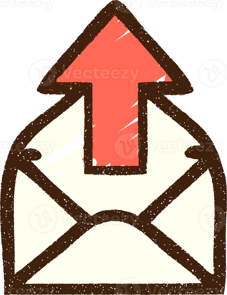 Sent Mail Chalk Drawing png