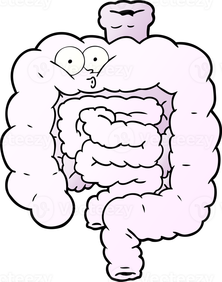 cartoon surprised intestines png