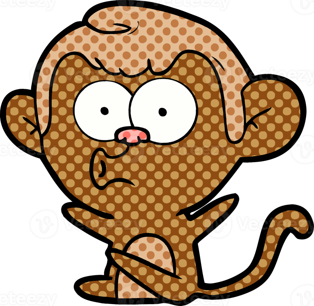 cartoon hooting monkey png