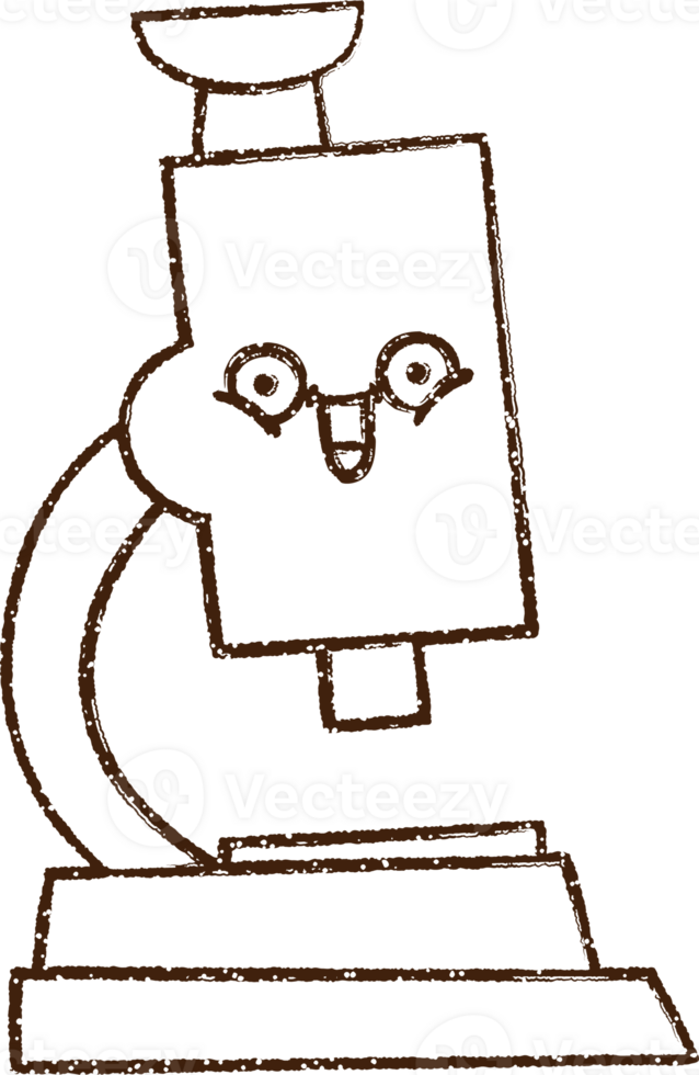 Microscope Charcoal Drawing png