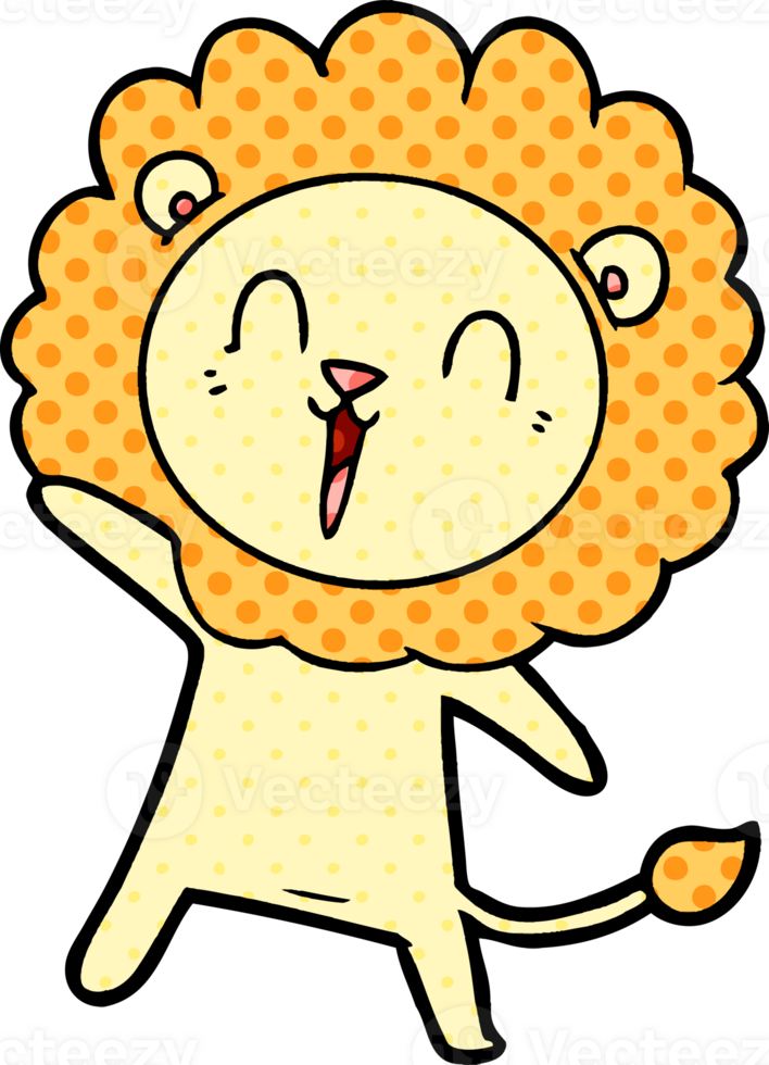 laughing lion cartoon png