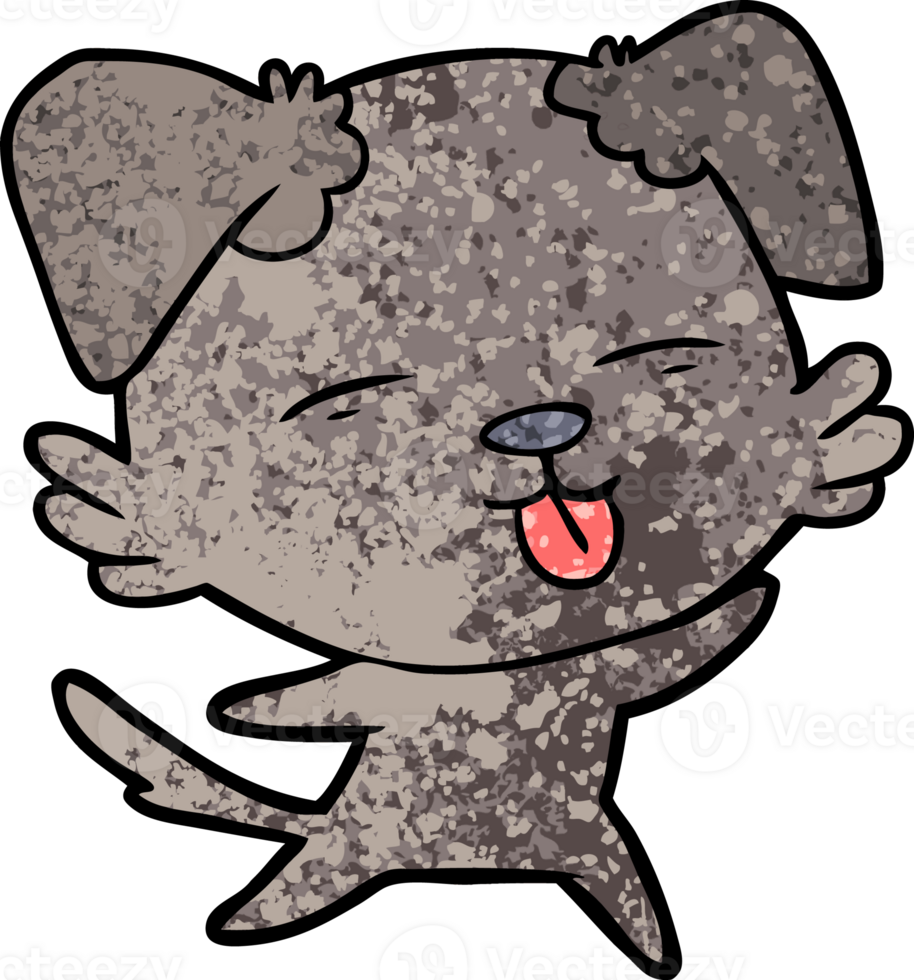 cartoon dog sticking out tongue png