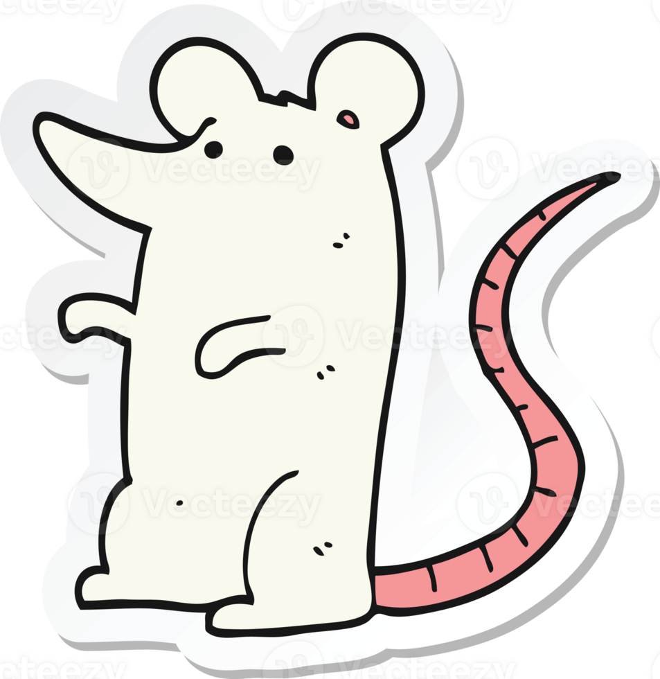 sticker of a cartoon rat png