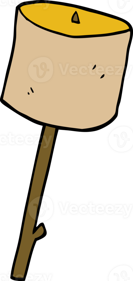 cartoon doodle toasted marshmallow png