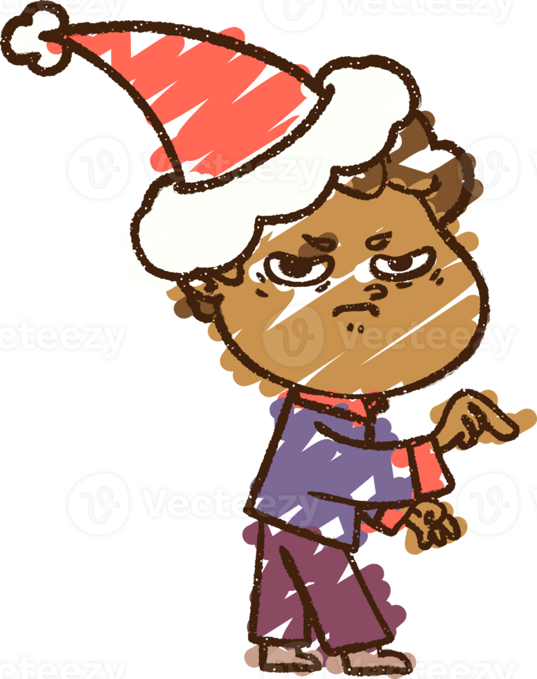 Christmas Man Chalk Drawing png