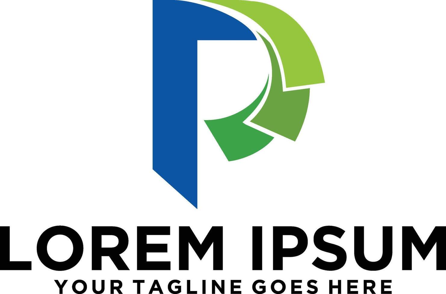 Letter P Money Loan logo vector