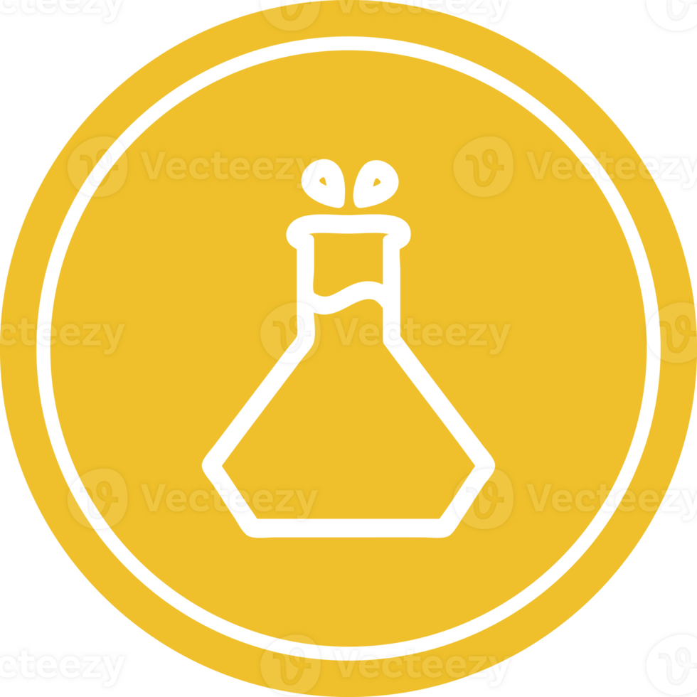 science experiment circular icon symbol png