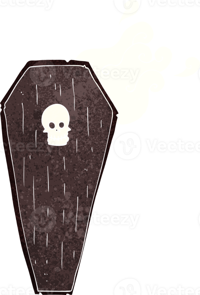 spooky cartoon coffin png