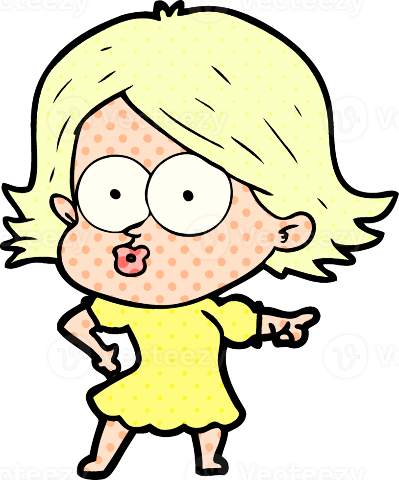 cartoon girl pouting png