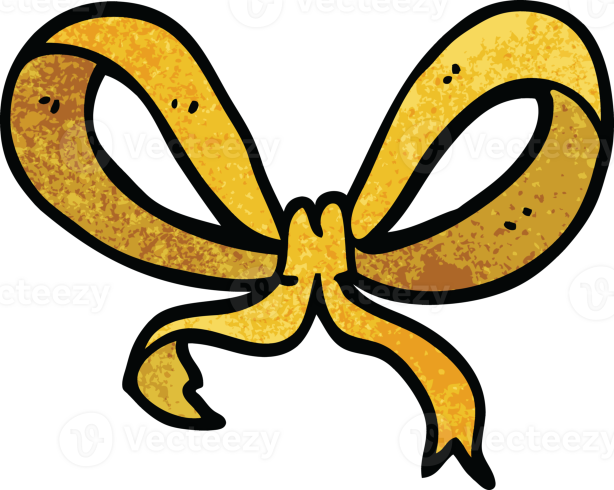 carton yellow ribbon png