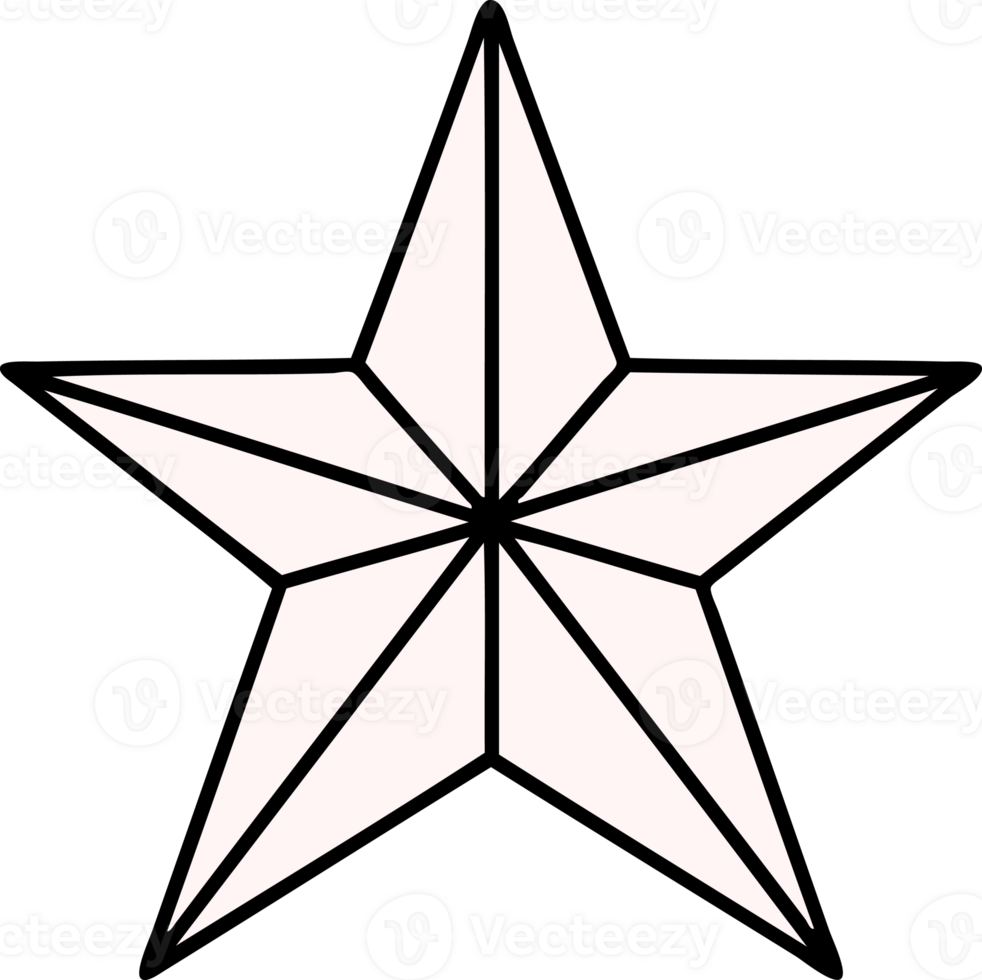 tattoo in traditional style of a star png