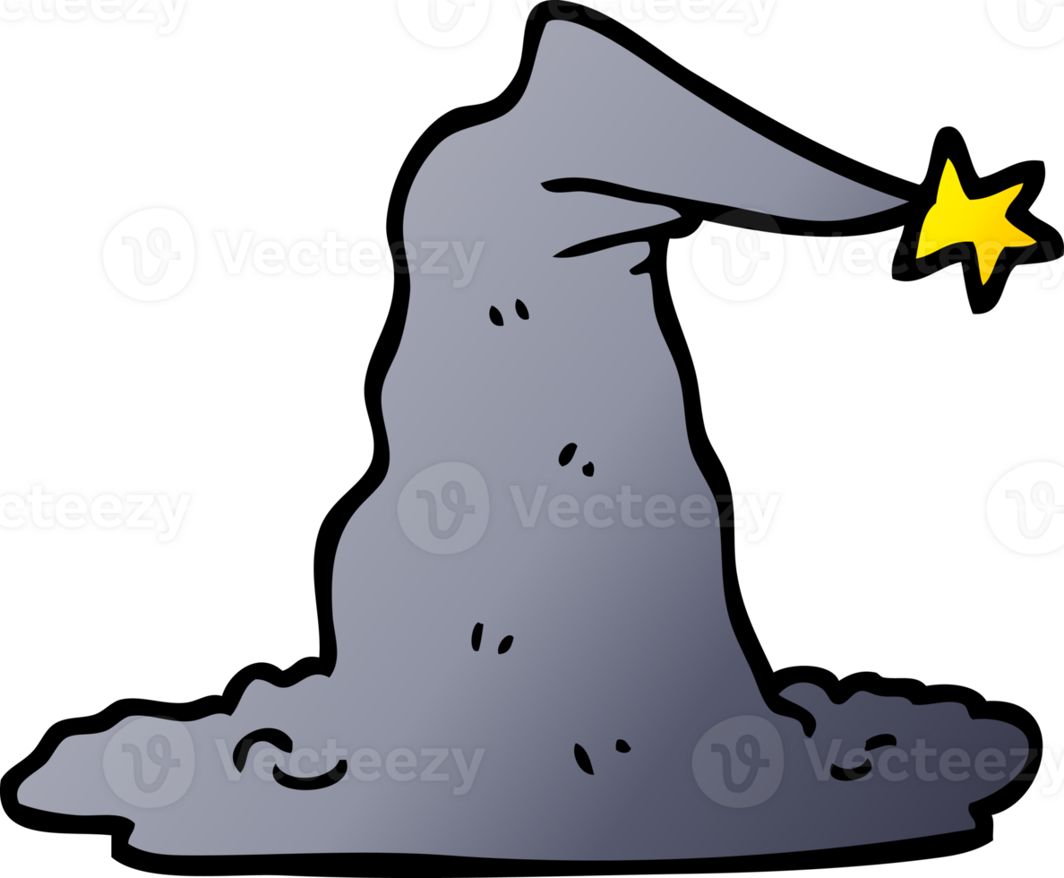 gradient illustration cartoon wizard hat png