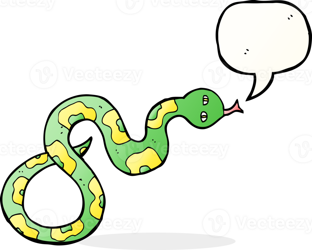 cartoon snake with speech bubble png