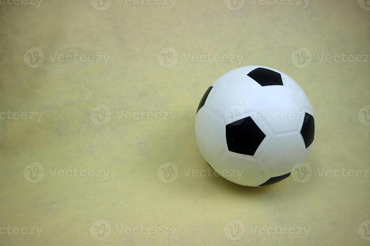a small white and black toy rubber ball photo