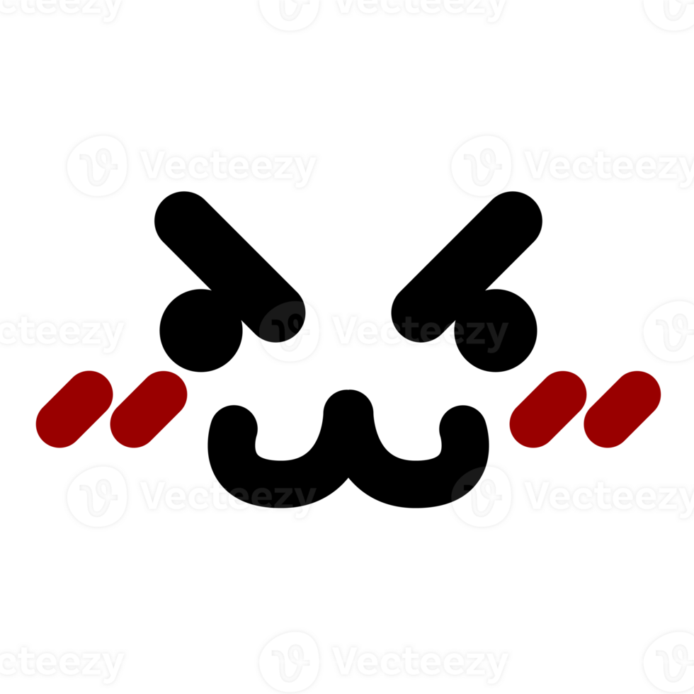 angry cute animal face icon png