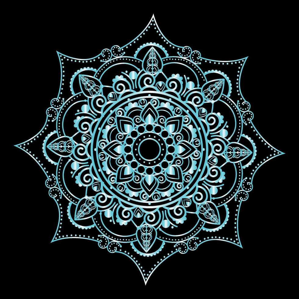 nuevo diseño vistoso mándala, nuevo mandala concepto vector