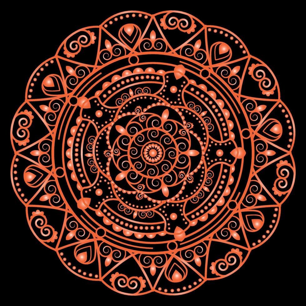 New Design Colorful Mandala, New Mandala Concept vector