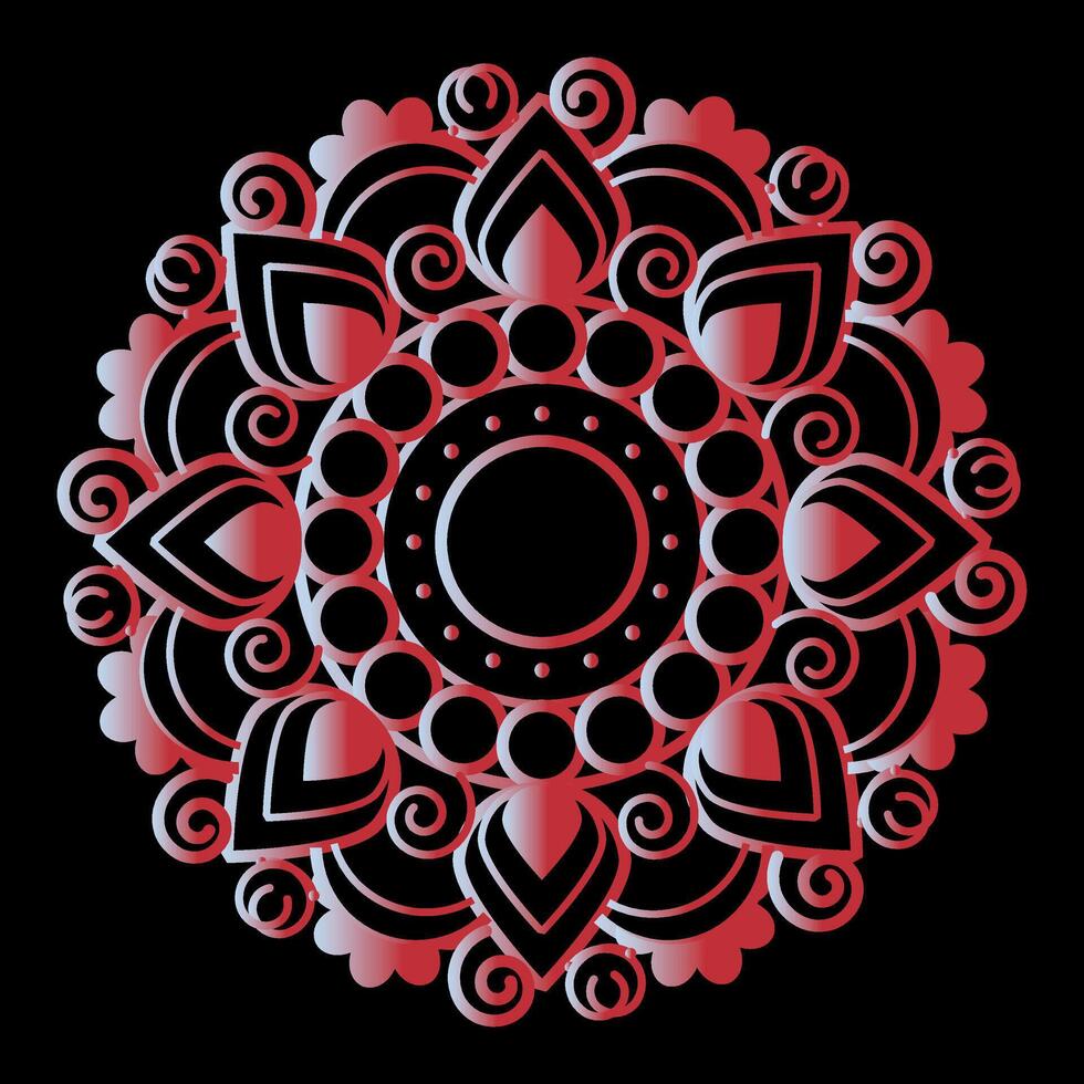New Design Colorful Mandala, New Mandala Concept vector