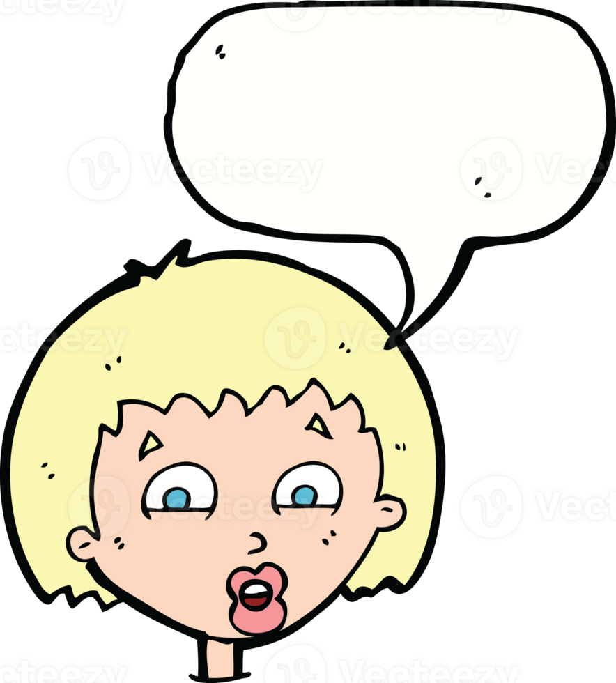 cartoon shocked expression  with speech bubble png