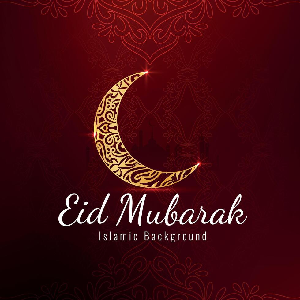 Eid Al Adha mubarak beautiful greeting islami background vector