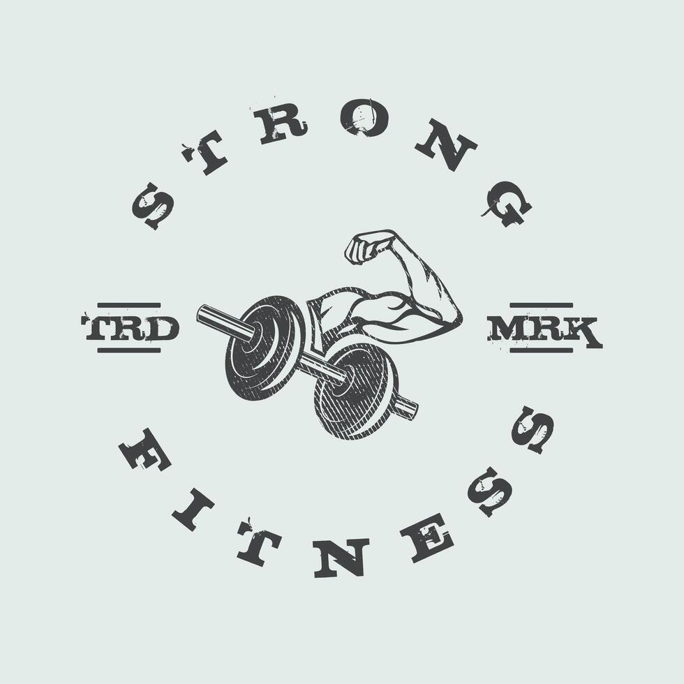 Creative fiitness logo design vector