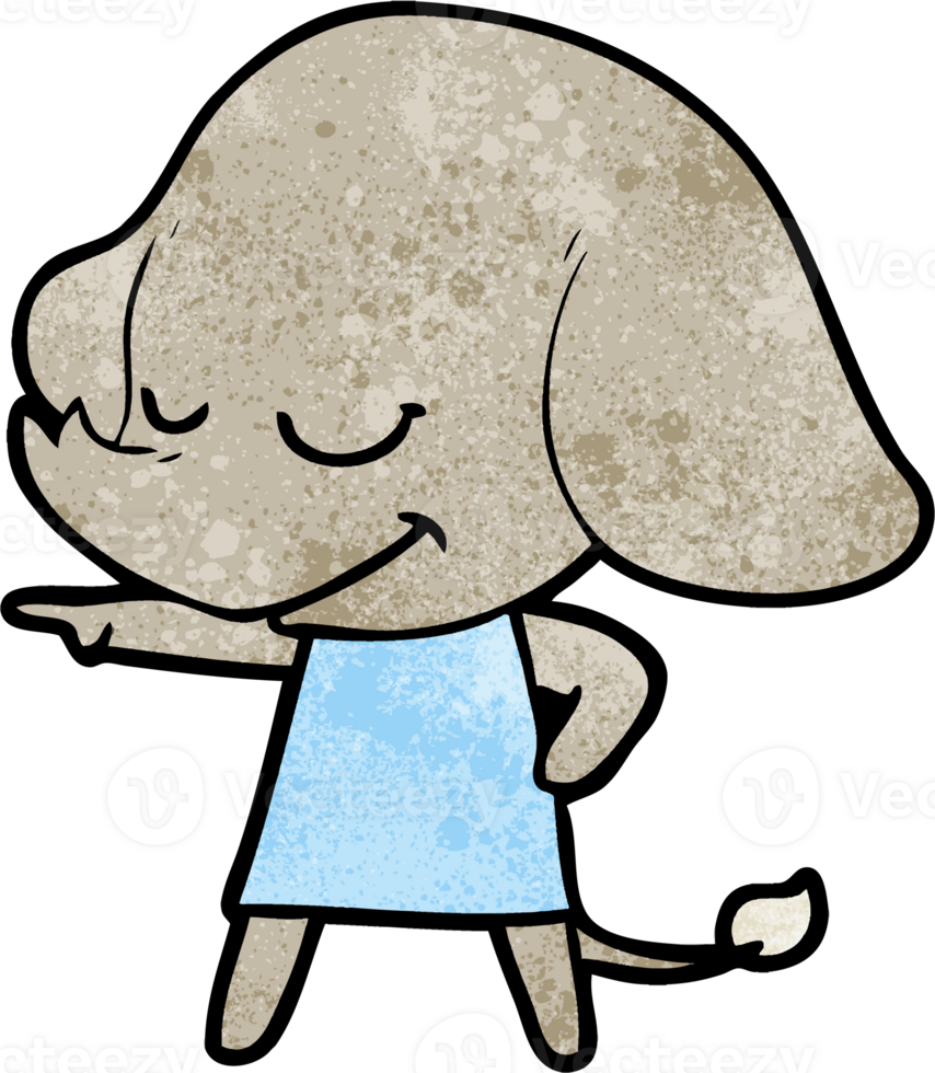 cartoon smiling elephant png