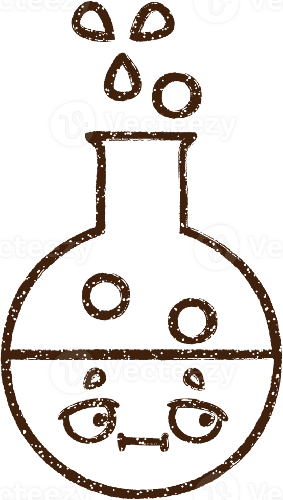 Science Experiment Charcoal Drawing png