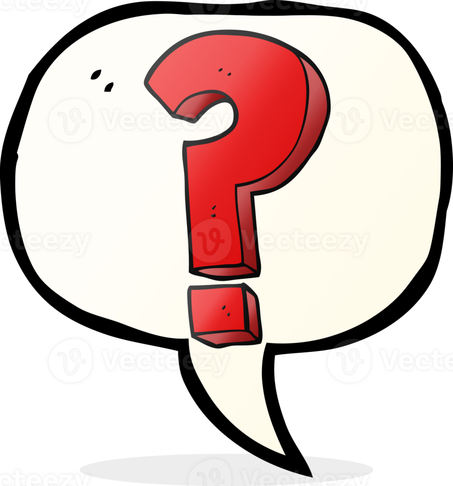 hand drawn speech bubble cartoon question mark symbol png