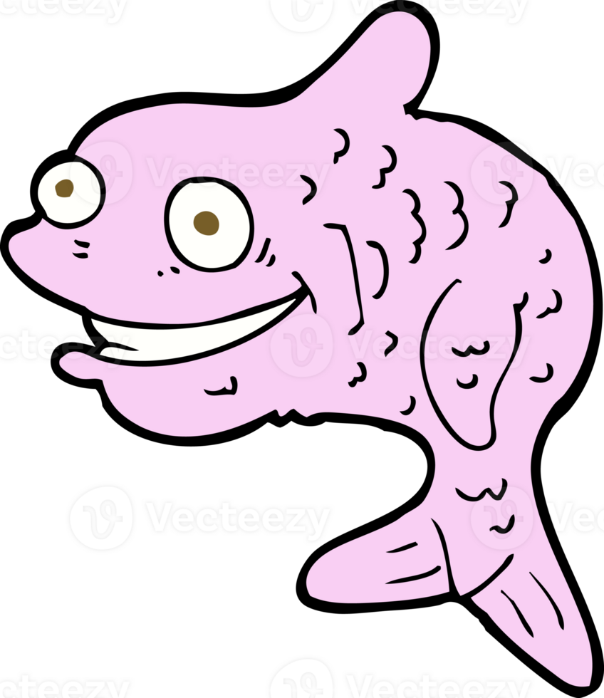 cartoon happy fish png