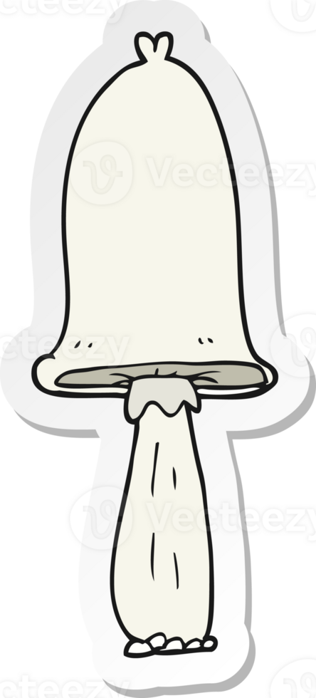 sticker of a cartoon mushroom png