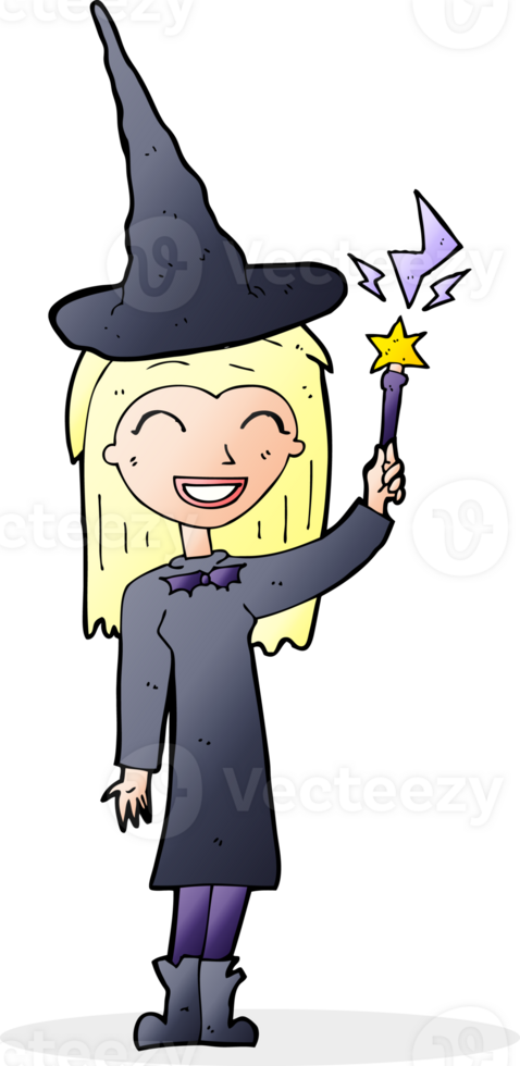 cartoon halloween witch png
