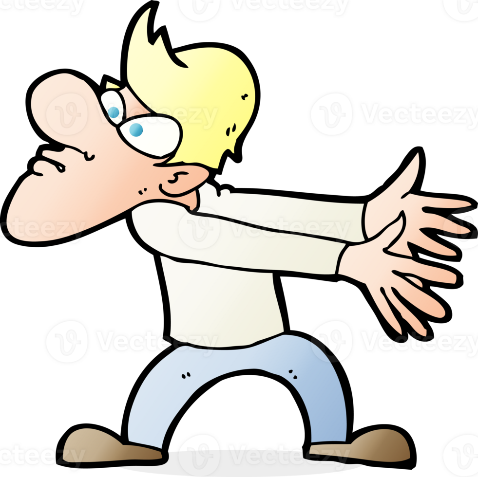 cartoon annoyed man gesturing png