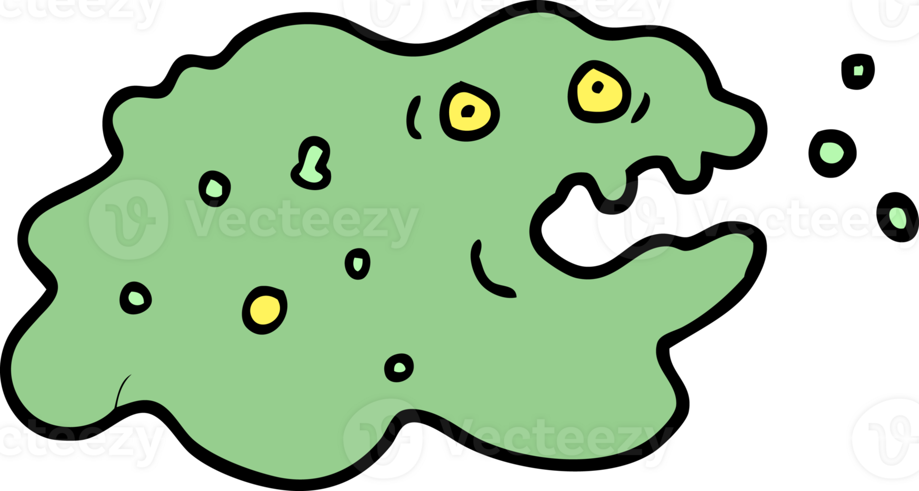 hand drawn doodle style cartoon germ png