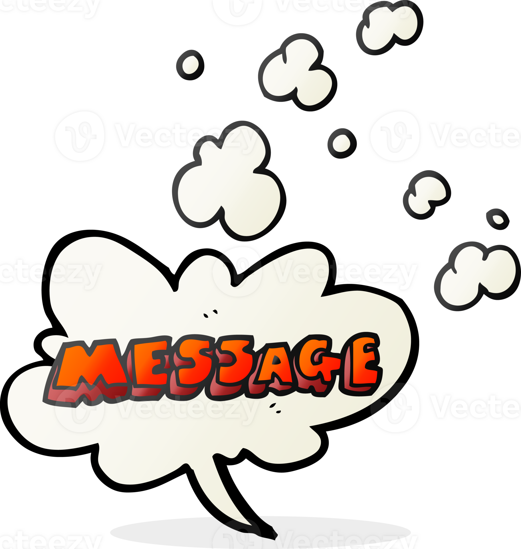 hand drawn cartoon message text 45113854 PNG