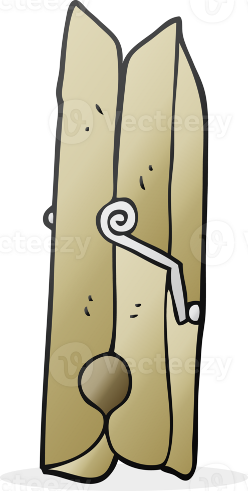 hand drawn cartoon wooden peg png