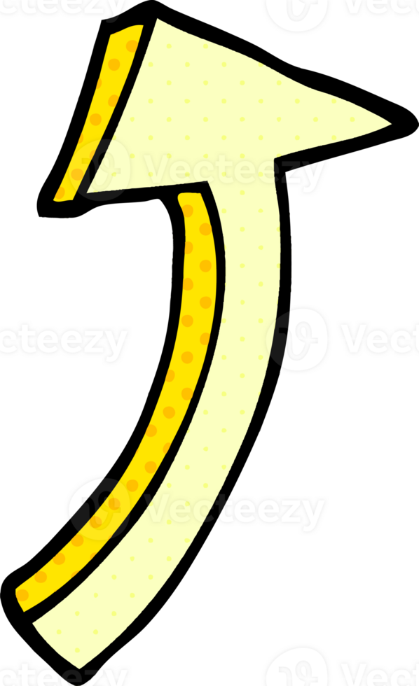 cartoon doodle pointing arrow png