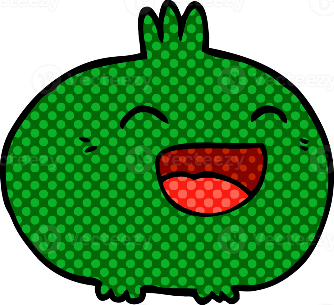 cartoon doodle happy root vegetable png
