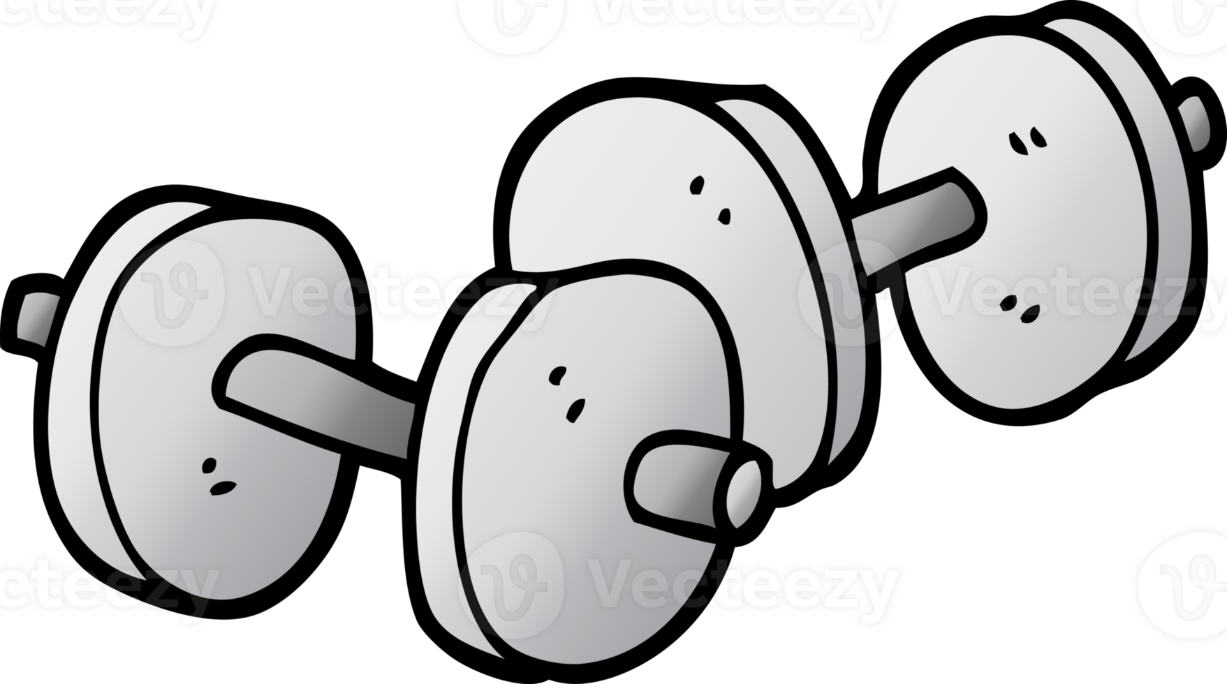 gradient illustration cartoon pair of dumbbells png